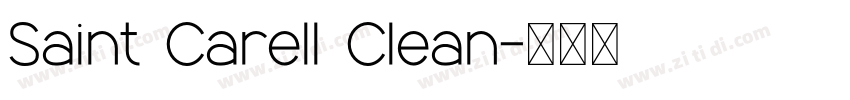 Saint Carell Clean字体转换